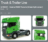 SCANIA R580 UNIT LIGHT GREEN-UH5694